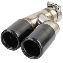 Heckdiffusor Endrohr Doppelrohr Schwarz Glanz Passend für BMW F30 F31 316 318 320