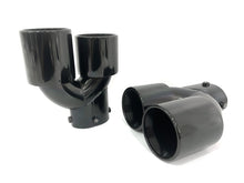 Schwarz Endrohre Auspuff Blenden für BMW 3er G20 G21 G28 M Sport Paket 19-22 et233
