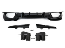 Heckdiffusor Diffusor Auspuff Schwarz für BMW 3er G20 Limo G21 M Sport Paket 19-22
