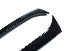 Schwarz Glanz Vertikale Heck Spoiler Flaps (1 Paar) für Mercedes Benz C Klasse S204 T-Model 2007-2014 pz45