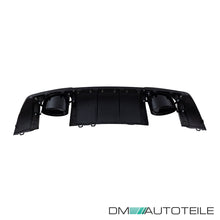 Schwarz glanz Heckdiffusor Diffusor Auspuff für Audi TT 8S FV ab 2014