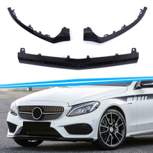 Schwarz Front Spoiler Lippe Frontspoiler Stoßstange für Mercedes W205 S205 C43 AMG Line 15-18 di98