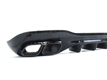 C63 Optik Heckdiffusor Diffusor Auspuff Schwarz Glanz für Mercedes W206 S206 AMG Line 2022+