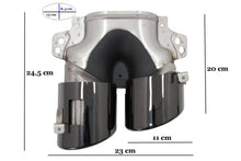 Schwarz Glanz Endrohre Auspuff Blenden für Mercedes W177 V177 CLA X118 C118 GLA H247 GLB X247 NUR A35 A45 AMG