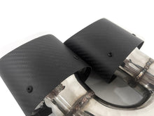 Matt Carbon Duplex Sportauspuff Auspuffblenden Endrohre Passend für AUDI BMW VW Universal 48-52mm et259