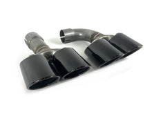 Heckdiffusor Diffusor Auspuff Blenden Schwarz Passend für BMW X3 G01 M Sport Paket 30d 30i 18+