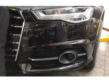 Lüftungsgitter Nebelscheinwerfer Blenden Gitter Grill Chrom für Audi A6 C7 S Line S6 2015-2018 mit ACC
