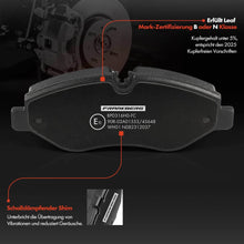 Bremsbeläge Vorne für Mercedes-Benz Sprinter 3,5-T 3-T Viano Vito Mixto W639 VW