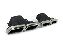 E63 Style Heckdiffusor Diffusor + Auspuffblenden Chrom für Mercedes E Klasse W213 S213 AMG Line 2017-2020 Benzin