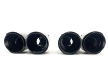 NEU Glanz Carbon Fiber Auspuffblende Endrohre Sportauspuff Passend für BMW M Stoßstange Universal 62-65mm et280