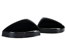 L+R Schwarz Spiegelabdeckkappen Außenspiegel für Audi TT FV 8S TTS TTRS R8 2014+ Ohne SideAssist