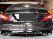 Heckdiffusor Auspuff Schwarz für Mercedes CLS Diffusor W218 C218 AMG Line 15-18 Facelift
