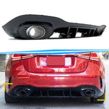 Heckdiffusor Auspuff Schwarz für Mercedes W177 Diffusor Hatchback AMG Line 18+
