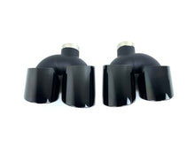 Auspuff Blenden Auspuffblende Endrohre Schwarz Passend für BMW X3 G01 X4 G02 2018-2020