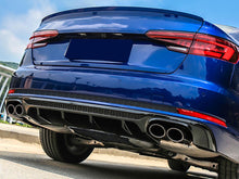 Heckdiffusor Diffusor + Auspuffblenden Schwarz für Audi A4 Avant B9 S Line 2015-2019