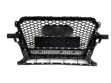 RSQ5 Optik Schwarz Glanz Kühlergrill Wabengrill Grill für AUDI Q5 8R SQ5 S Line 2013-2017