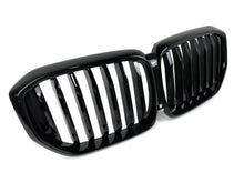 Schwarz Einsteg Frontgrill Kühlergrill Grill Nieren Passend für BMW X5 G05 LCI ab 2024 fg332