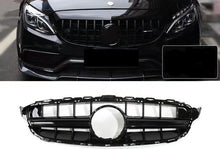 C63s Look Grill Kühlergrill Schwarz für Mercedes W205 C205 A205 S205 14-18 C43 AMG