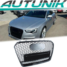 Schwarz Frontgrill Kühlergrill für AUDI A5 Wabengrill 8T S Line Facelift 12-16 fg283