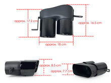 Heckdiffusor Diffusor Auspuff Schwarz für BMW 3er G20 Limo G21 M Sport Paket 19-22