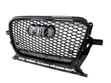 RSQ5 Optik Schwarz Glanz Kühlergrill Wabengrill Grill für AUDI Q5 8R SQ5 S Line 2013-2017