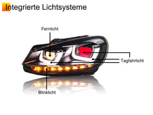 LED-Scheinwerfer für VW Golf 6 Frontscheinwerfer MK6 TSI TDI GTD 2010-2014 DRL Halogen