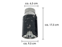 Geschmiedet Auspuffblende Endrohre Sportauspuff für BMW M Stoßstange Universal 60-63mm et279