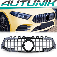Kühlergrill Grill Panamericana Schwarz Chrom für Mercedes Benz A-Klasse W177 ab 2018