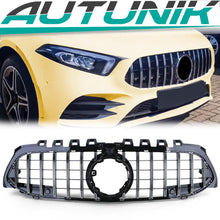 Kühlergrill Grill Panamericana Schwarz Chrom für Mercedes Benz A-Klasse W177 ab 2018
