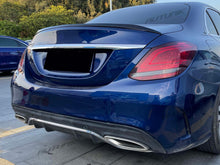 Glanz Schwarz Heckspoiler Spoilerlippe Spoiler für Mercedes W205 C63 AMG Limo ab14 sp6
