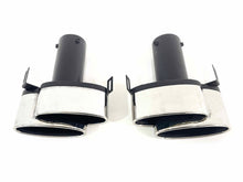 NEU Silber Auspuffblende Endrohre Blenden Passend für AUDI BMW Mercedes Universal 72-75mm et281