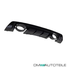 Schwarz glanz Heckdiffusor Diffusor Auspuff für Audi TT 8S FV ab 2014