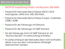 Kühlergrill Diamantgrill Schwarz Frontgrill für Mercedes W213 Grill S213 A238 C238 16-20