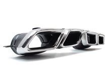 Heckdiffusor Diffusor + Chrom Auspuffspitzen für Mercedes W205 Limousine Avantgarde mit Standard Stoßstange 2014-2022
