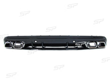 Diffusor Heckdiffusor + Chrom Auspuffblenden für Mercedes Benz C Klasse W205 S205 C43 AMG Line di62