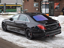 Diffusor Heckdiffusor + Auspuffblenden Schwarz für Mercedes S-Klasse W222 V222 AMG Line 2013-2017 di136