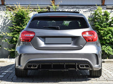 Heckdiffusor + Chrom Auspuffblenden für Mercedes A Klasse W176 A45 AMG Line 2015-2018