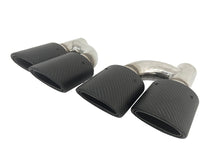Matt Carbon Duplex Sportauspuff Auspuffblenden Endrohre Passend für AUDI BMW VW Universal 48-52mm et259