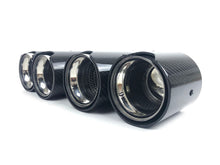Carbon Duplex Sportauspuff Auspuffblenden Endrohre Passend für AUDI BMW VW Universal 57-61mm et241