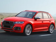 Schwarz Frontgrill Kühlergrill Grill für Audi Q5 FY 17-20 mit PDC