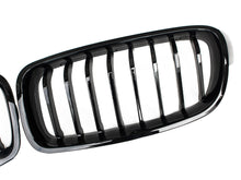 Kühlergrill Nieren Grille Grill Einzelsteg Glanz Schwarz Passend für BMW 4er F32 F33 F36 F82 F83 fg68