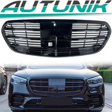 Schwarz Glanz Kühlergrill Frontgrill für Mercedes-Benz S-Klasse W223 Limo mit ACC ab20 fg300