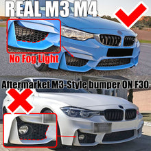 Carbon Look Front Stoßstange Splitter Spoiler Flaps Passend für BMW F80 M3 F82 F83 M4 2014-2020