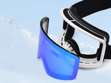 OTG Skibrille Snowboard Brille mit Anti-Rutsch-Band für Damen Herren Zylinder Verspiegelt Magnet-Wechselsystem