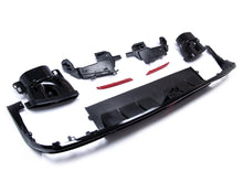 Diffusor Heckdiffusor + Auspuffblenden Schwarz für Mercedes S-Klasse W222 V222 AMG Line 2013-2017 di136