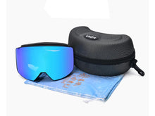 OTG Skibrille Snowboard Brille mit Anti-Rutsch-Band für Damen Herren Zylinder Verspiegelt Magnet-Wechselsystem