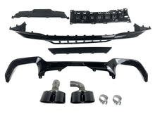 Heckdiffusor Diffusor Auspuff Blenden Schwarz Passend für BMW X3 G01 M Sport Paket 30d 30i 18+