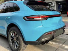 Sport Schwarz / Chrom Auspuffblenden Doppelrohr für Porsche Macan 1.0 2.0 2019-2024 et209