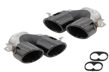 Schwarz Glanz Endrohre Auspuff Blenden für Mercedes W177 V177 CLA X118 C118 GLA H247 GLB X247 NUR A35 A45 AMG