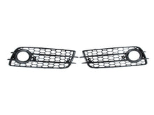 Nebelscheinwerfer Gitter Blenden Lüftungsgitter Schwarz für Audi A4 B8 S Line 2007-2011